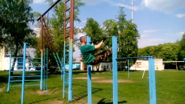 Отжимания от турника. смотреть онлайн