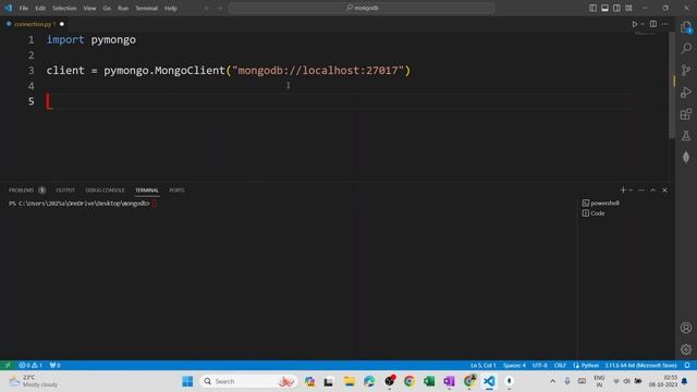 How to Connect Mongodb With Python, Connect Mongodb with Pymongo || ▶ 1.25X смотреть онлайн