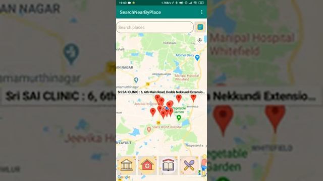 Google map nearby places android studio App using java and google API - 2021