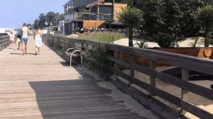 КАЛИНИНГРАД.  Посёлок ЯНТАРНЫЙ. Голубой флаг пляжу МЕЖДУНАРОДНАЯ НАГРАДА.