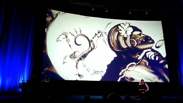 Песочное шоу. Басни Крылова. Мартышка и очки. смотреть онлайн