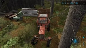 FS 22 - Deer Lands. ХИЖИНА  в ЛЕСУ. Много ХЛАМА. Первый ДОХОД # 01