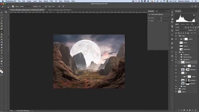 Matte Painting Concept Alien Planet смотреть онлайн