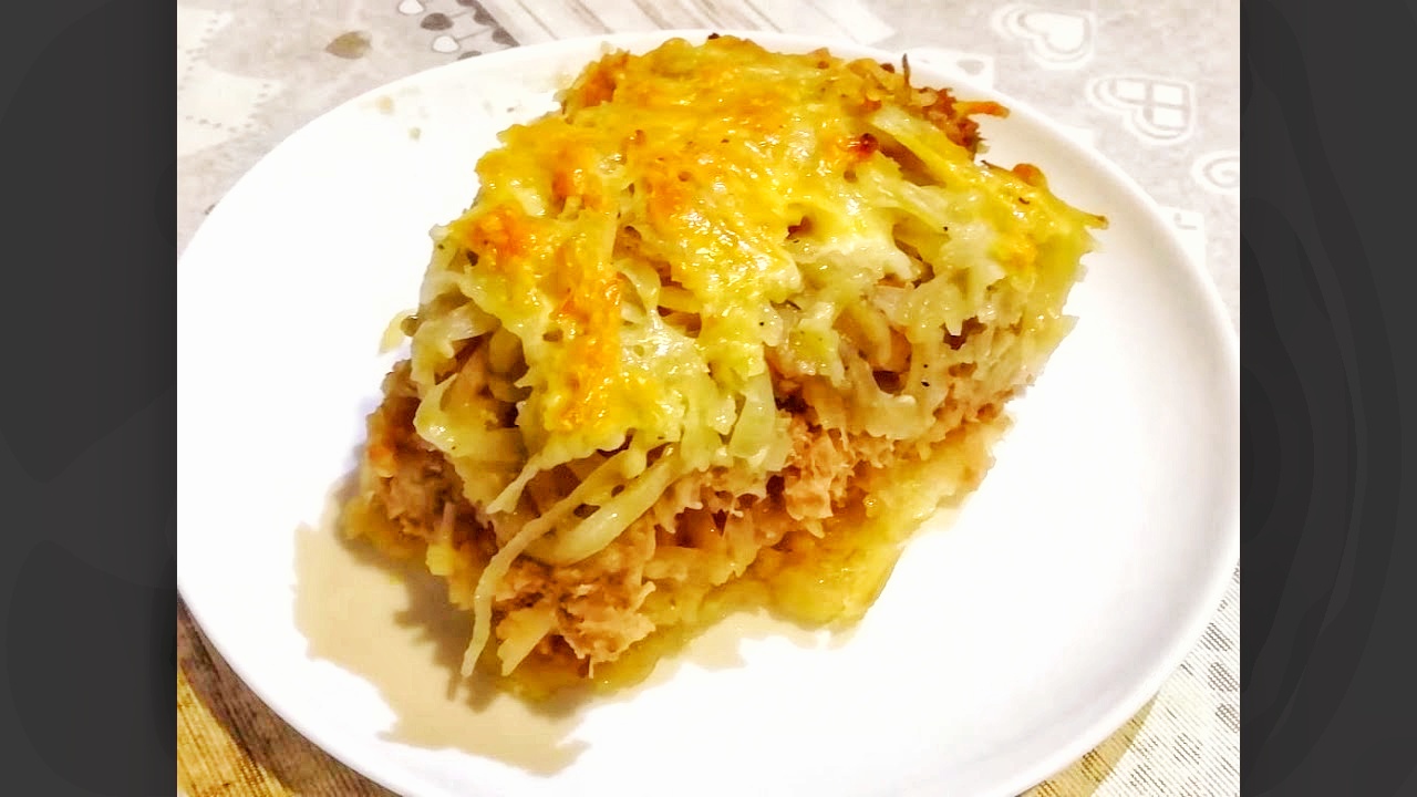 КАРТОФЕЛЬНАЯ ЗАПЕКАНКА С ФАРШЕМ СЫРОМ смотреть онлайн