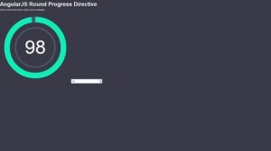 AngularJS Round Progress Directive