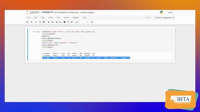 Dictionary Methods in Python| Built-in-methods in Python | Dictionary Methods |Python Tutorial| BIT