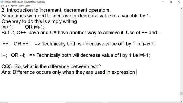 15 Apr 2021 C Lecture Goto Statement ++/-- and Short Circuit Operators смотреть онлайн