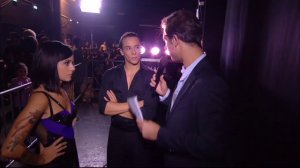 Alizée - Interview after flamenco performance on Les Coulisses - week 6 of Danse avec les stars