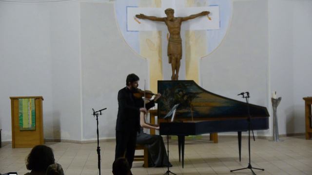 Bach Sonata for Violin and Harpsichord B minor BWV 1014.  Yevgeniy Kostrytskyy  Elena Zhukova