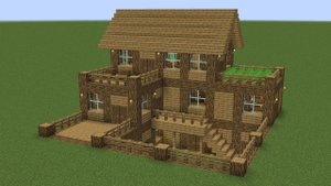 Майнкрафт - Как построить большой дом для выживания 4. Minecraft