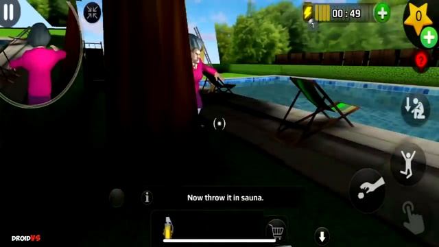 Scary Teacher 3D - Gameplay Walkthrough Part 4 New Levels Stinky Sauna (Android/iOS) смотреть онлайн