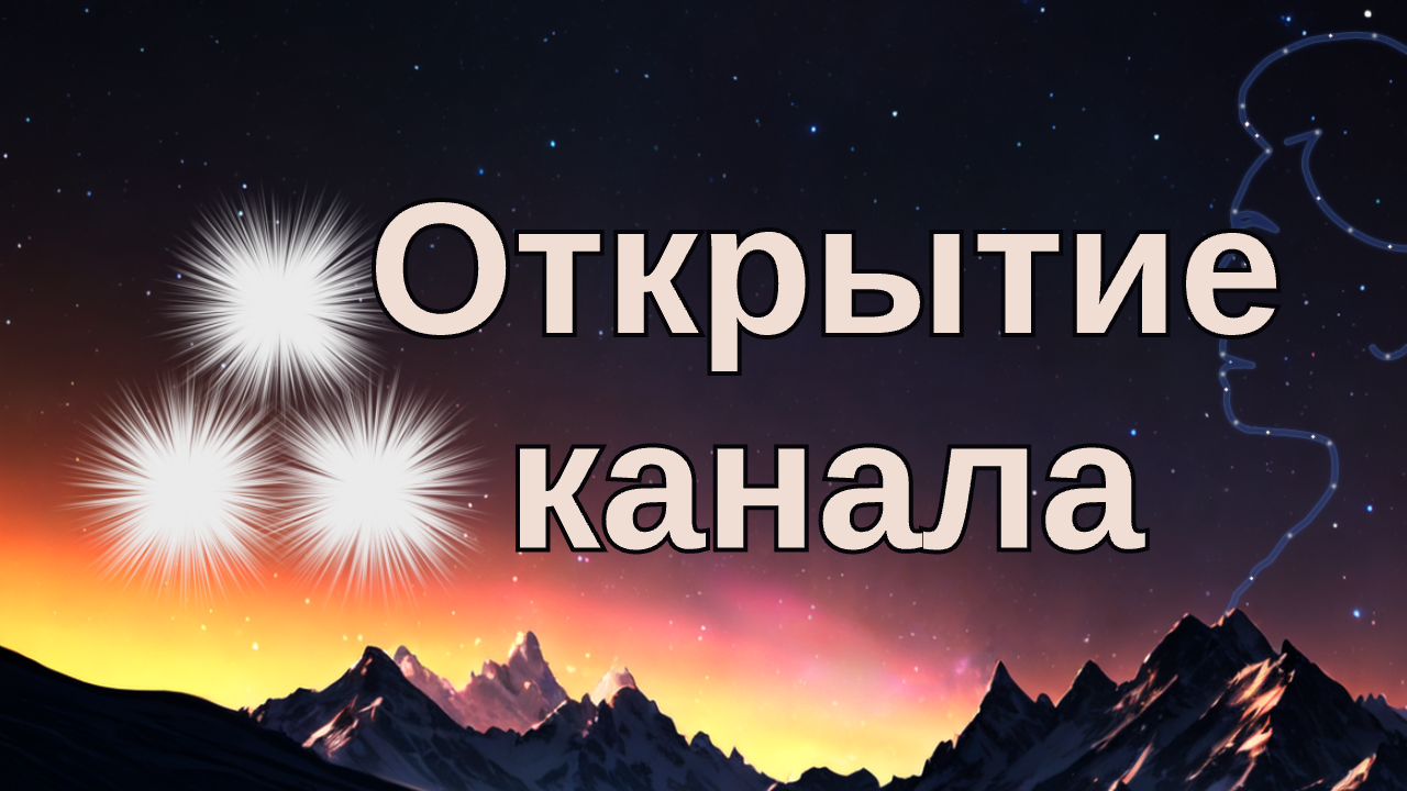 Открытие канала