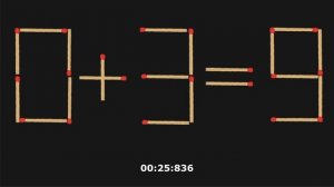 Переместите 1 спичку, сделайте равенство верным! Головоломки со спичками! 0+3=9