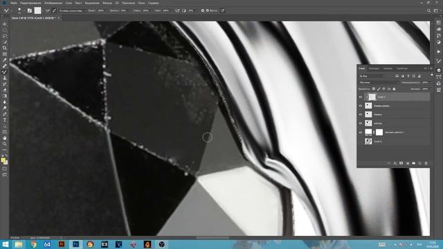Ретушь ювелирных изделий. Камень. Jewelry retouching