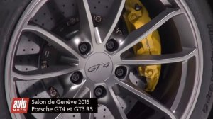 Porsche Cayman GT4 et GT3 RS - Salon de Genève 2015 : présentation vidéo live