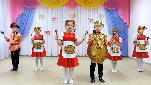 21 Подготовительная группа, 6 лет, МДОУ 39 Песенка – оркестрик «К самовару приглашаем» смотреть онлайн