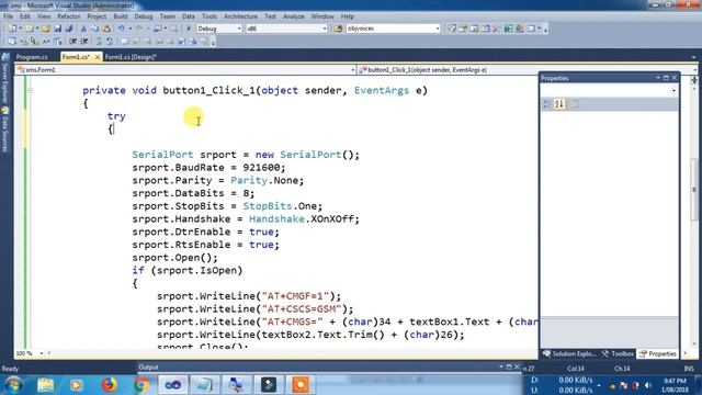 sending messages to mobile using C# смотреть онлайн