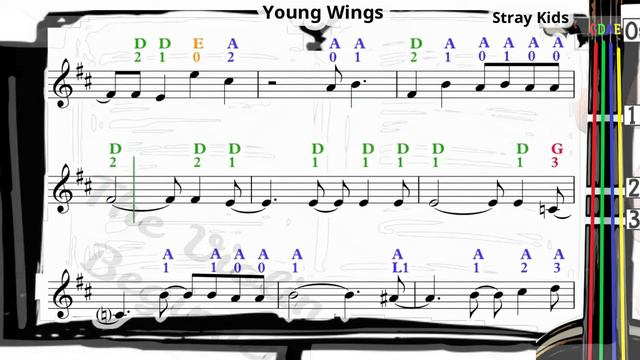 Young Wings | Stray Kids | Violin SHEET MUSIC [With Fingerings] [Level 3] смотреть онлайн