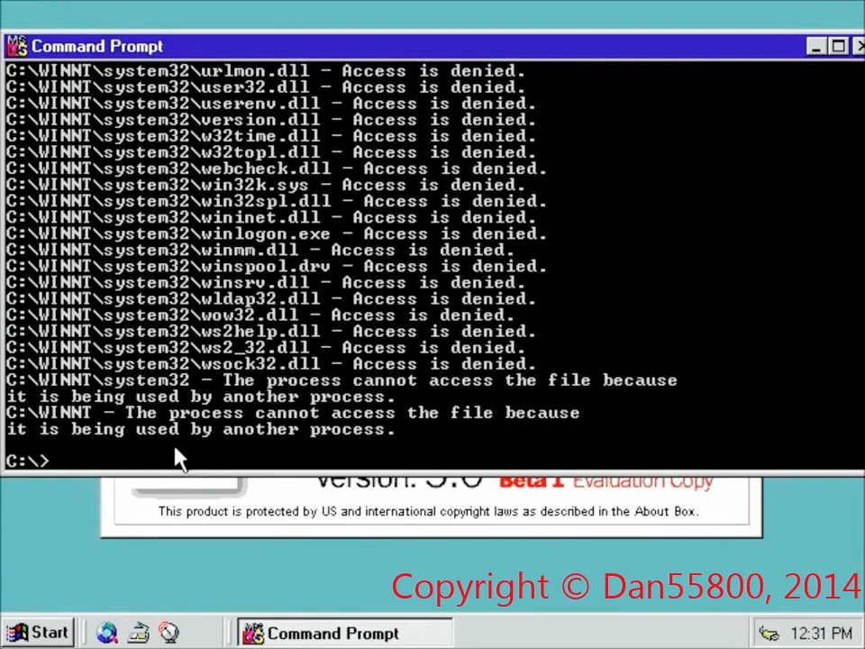 Уничтожение Windows NT 5.0 Server