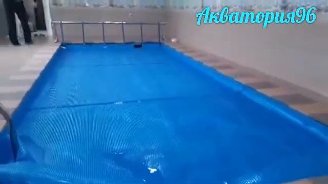 Защитное покрытие (покрывало) для бассейна, с ручным сматывающим устройством в Екатеринбурге