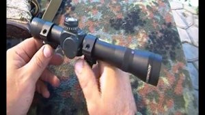 Боковой кронштейн на Сайгу. Посылка из Китая. Прицел ПО 4х24С1.