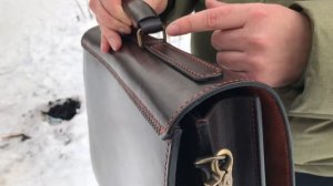 Кожаный портфель ручной работы