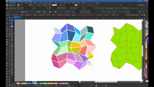 Corel Designer: Рисуем бесшовный геометрический орнамент