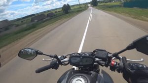 Ямаха МТ-07, потерял номер (Yamaha MT-07, lost number)