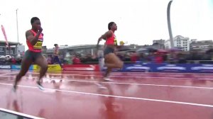 Candyce McGrone Defeats Allyson Felix Women's 150m Great CityGames 2015