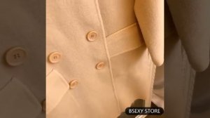 Double Breasted Wool Long Coat 2020 Casual Solid Khaki Autumn Winter Women Double side Woolen Coat