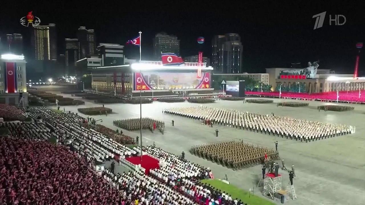 Владимир Путин поздравил лидера Северной Кореи Ким Чен Ына с 75-й годовщиной образования республики