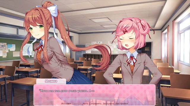 Doki Doki Literature Club-Проходим сюжетную линию нацуки)) смотреть онлайн