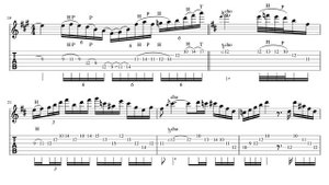 Room 335 Matteo Mancuso Solo Transcription Tab & Sheet Music