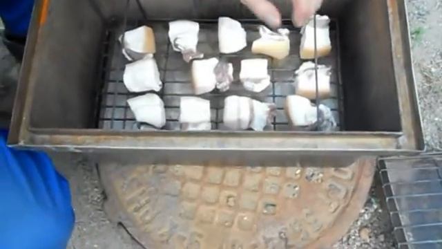 Коптилка. Коптим сало