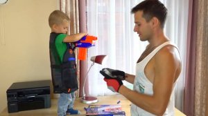 Обзор Жилета агента Nerf N-Strike Elite. С патронами и обоймами.