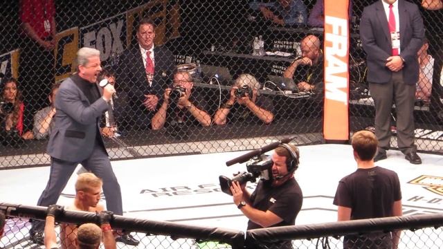 Bruce Buffer full introduction UFC Dillishaw vs Barao 2 @United Center Chicago 7/25/15 смотреть онлайн