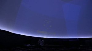 Испытания проекционной системы DomeSky MP 6+ в Большом звездном зале Московского планетария.