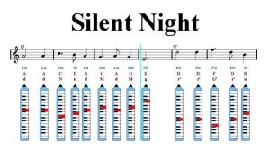 Melodica Notes Tutorial - Silent Night - Gruber - Christmas Song (Sheet Music)