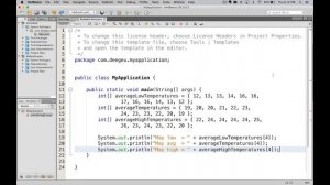 How to create Java arrays video tutorial - 013