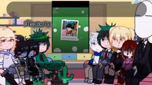 Fandoms react to izuku midorya|mha|by:Майстерня Акі☂|