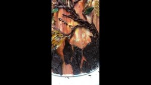 Имитация коры дерева из шоколадной глазури. Декор для Торта кора дерева.