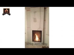 Угловой камин с вертикальной топкой Астов ПС 6590 в загородном доме: дровяные камины под ключ