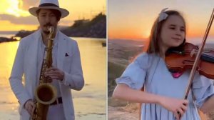 Саксофон и скрипка.