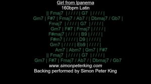 Girl From Ipanema BACKING 160bpm