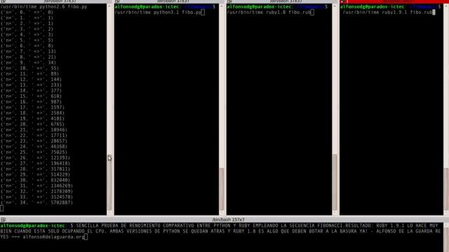 Fibonacci: Ruby vs Python смотреть онлайн
