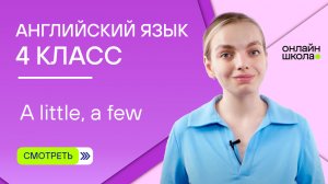 A little/little, a few/few. Видеоурок 11. Английский язык 4 класс