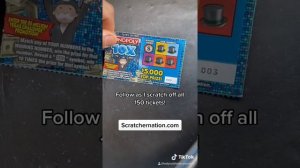 3 of 150 Daily Scratch Off Tickets - Monopoly 10X