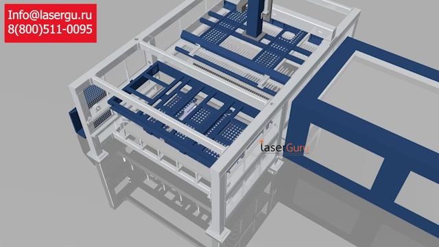 Автоматическая загрузка и выгрузка металлических листов SEKIRUS