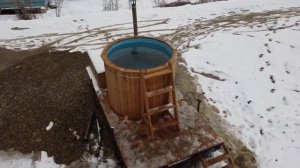 Уличная купель на колесах