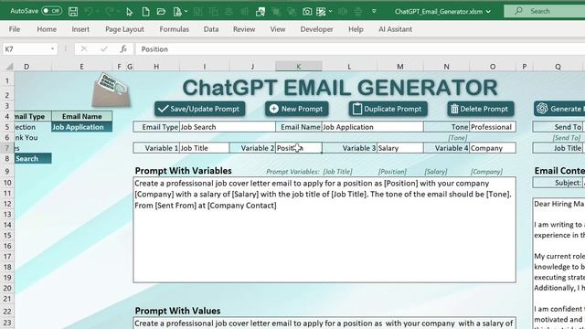 How To Create Professional Emails In 1 Click With ChatGPT & AI In Excel